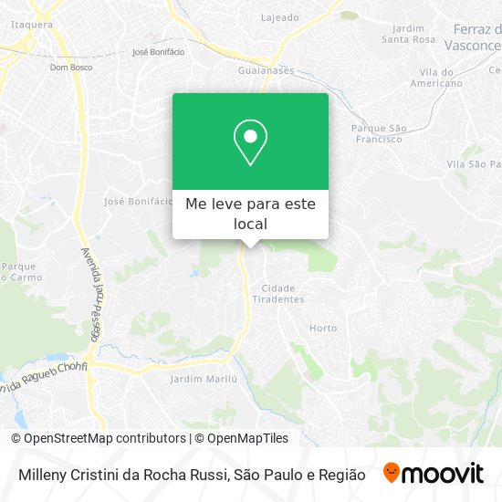 Milleny Cristini da Rocha Russi mapa