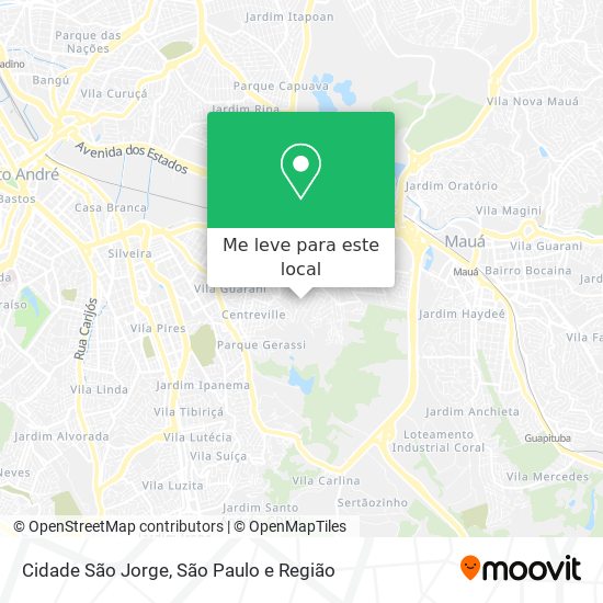Cidade São Jorge mapa