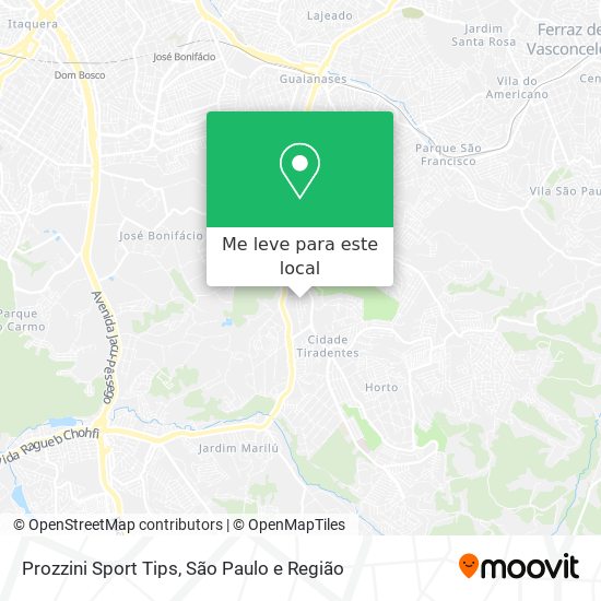 Prozzini Sport Tips mapa