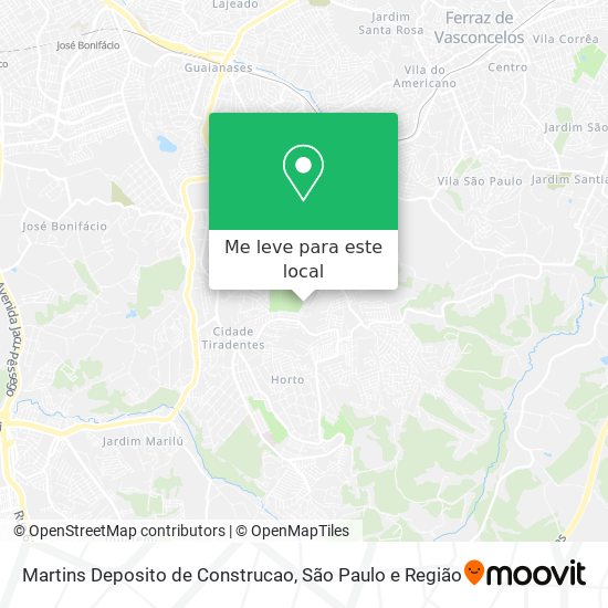 Martins Deposito de Construcao mapa