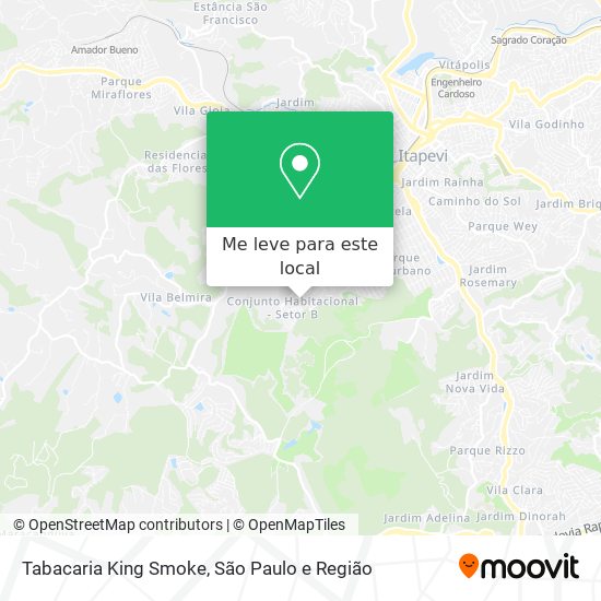 Tabacaria King Smoke mapa