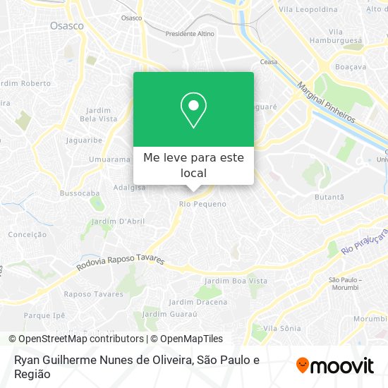 Ryan Guilherme Nunes de Oliveira mapa