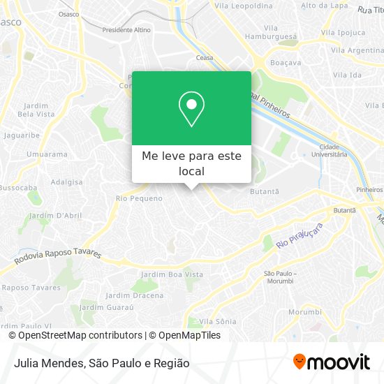 Julia Mendes mapa