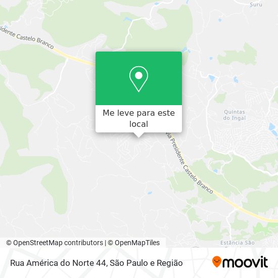 Rua América do Norte 44 mapa