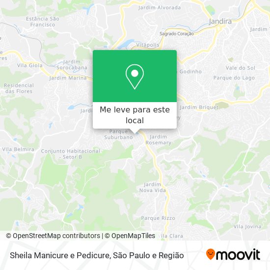 Sheila Manicure e Pedicure mapa