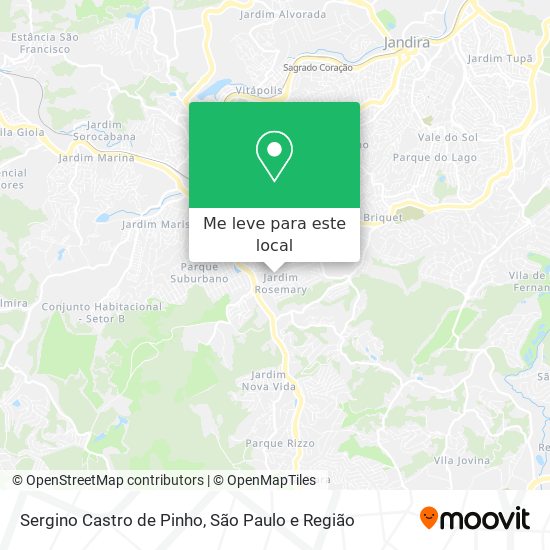 Sergino Castro de Pinho mapa
