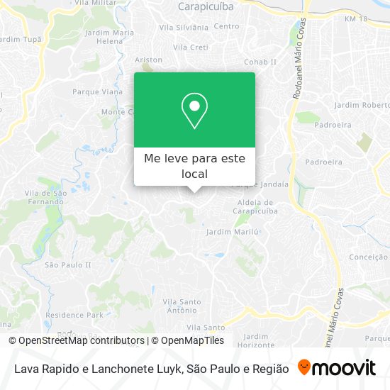 Lava Rapido e Lanchonete Luyk mapa