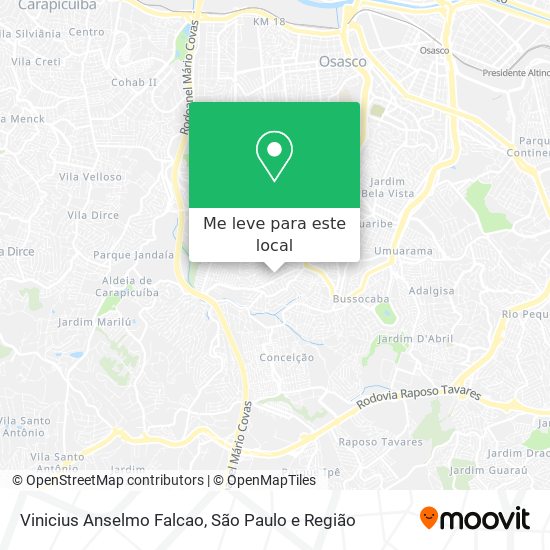 Vinicius Anselmo Falcao mapa