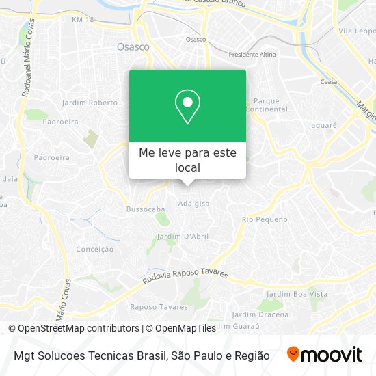 Mgt Solucoes Tecnicas Brasil mapa