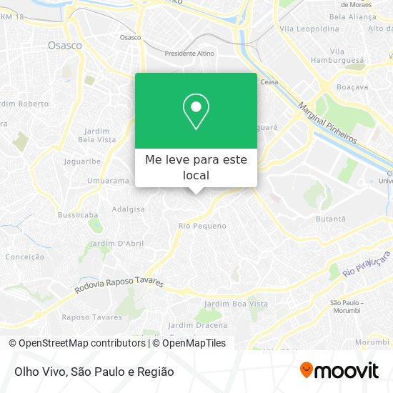 Olho Vivo mapa