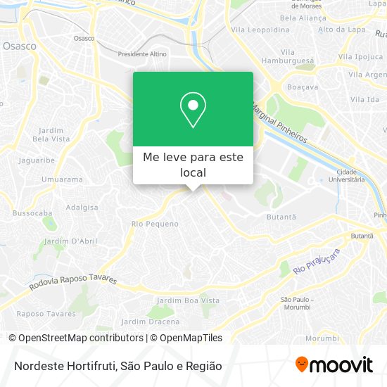 Nordeste Hortifruti mapa