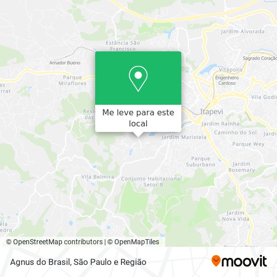 Agnus do Brasil mapa