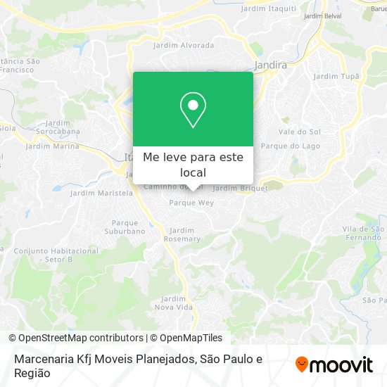 Marcenaria Kfj Moveis Planejados mapa