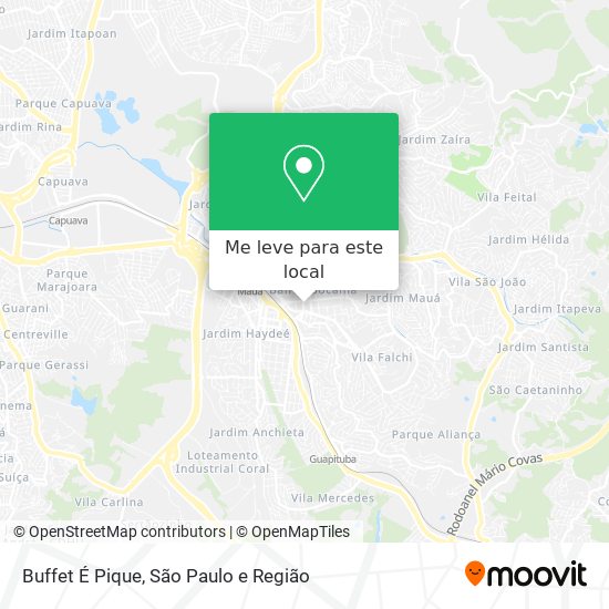 Buffet É Pique mapa
