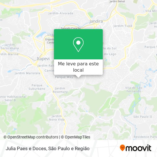 Julia Paes e Doces mapa