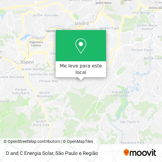 D and C Energia Solar mapa