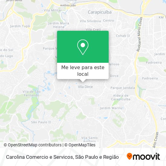 Carolina Comercio e Servicos mapa