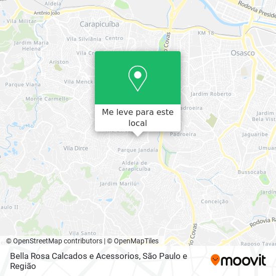 Bella Rosa Calcados e Acessorios mapa