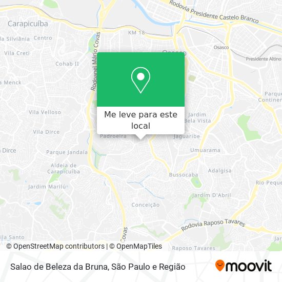 Salao de Beleza da Bruna mapa