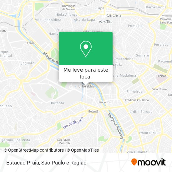 Estacao Praia mapa