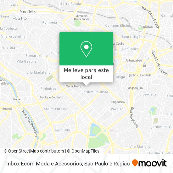 Inbox Ecom Moda e Acessorios mapa