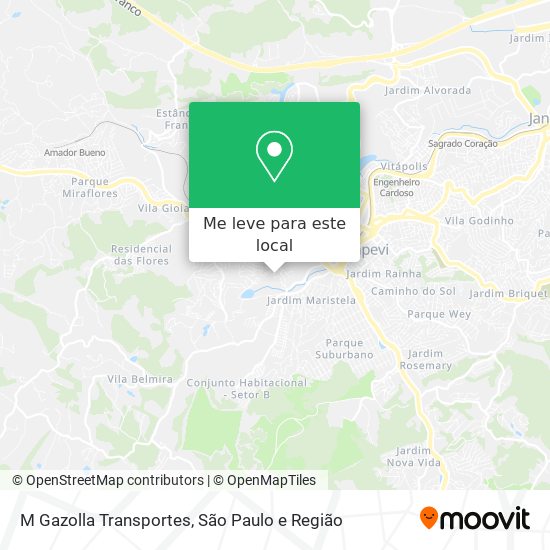 M Gazolla Transportes mapa