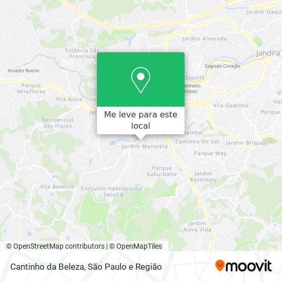 Cantinho da Beleza mapa