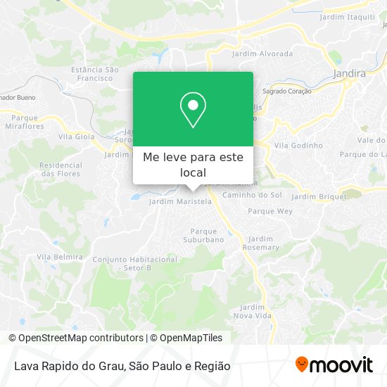 Lava Rapido do Grau mapa