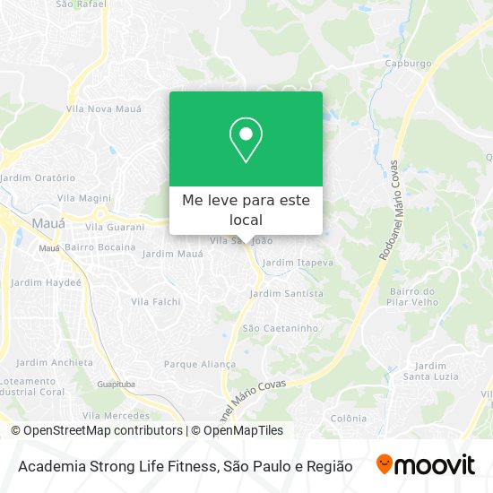 Academia Strong Life Fitness mapa