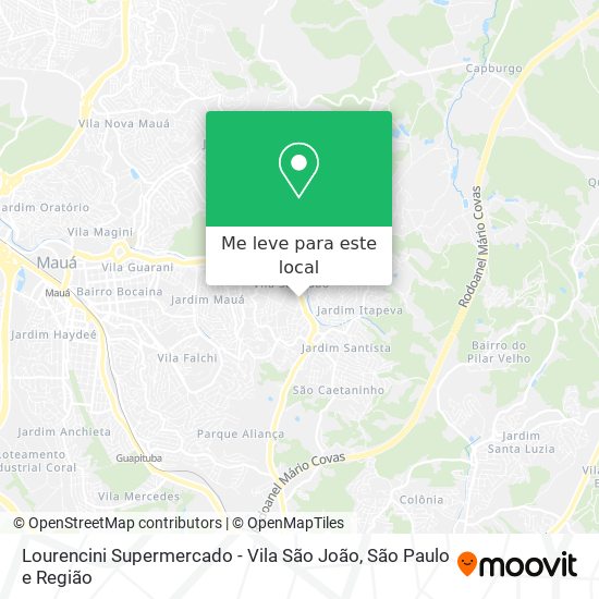 Lourencini Supermercado - Vila São João mapa