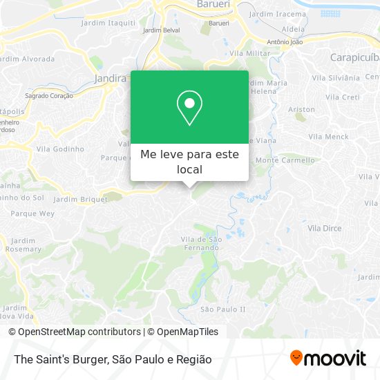 The Saint's Burger mapa
