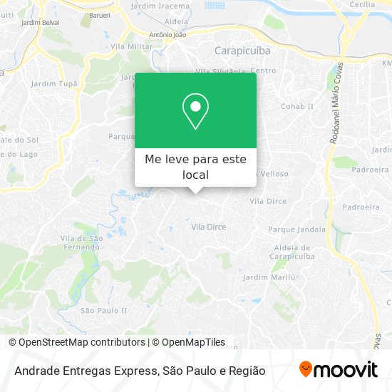 Andrade Entregas Express mapa