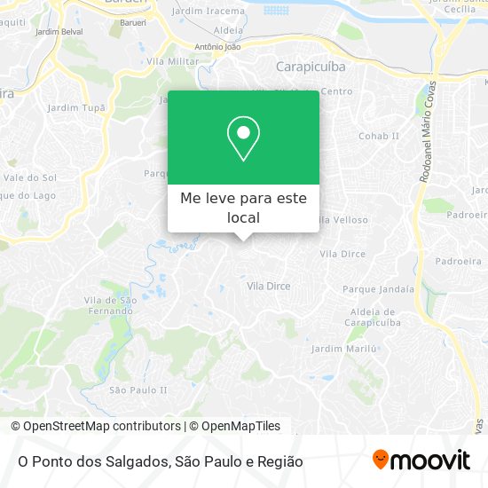 O Ponto dos Salgados mapa