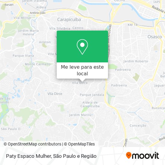 Paty Espaco Mulher mapa