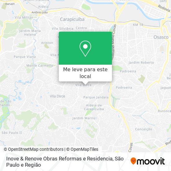 Inove & Renove Obras Reformas e Residencia mapa