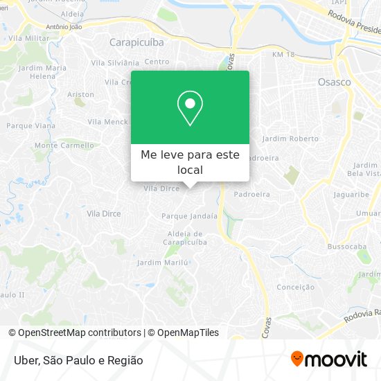 Uber mapa