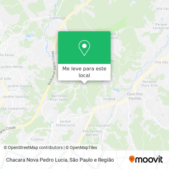 Chacara Nova Pedro Lucia mapa