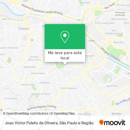 Joao Victor Fidelis de Oliveira mapa