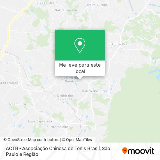 ACTB - Associação Chinesa de Tênis Brasil mapa