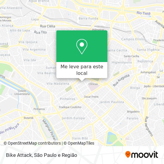 Bike Attack mapa