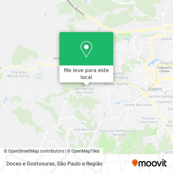 Doces e Gostosuras mapa