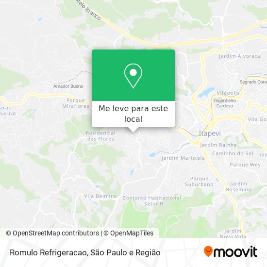 Romulo Refrigeracao mapa