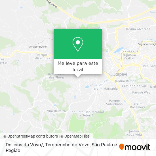 Delicias da Vovo / , Temperinho do Vovo mapa