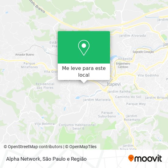 Alpha Network mapa