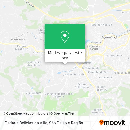Padaria Delicias da Villa mapa