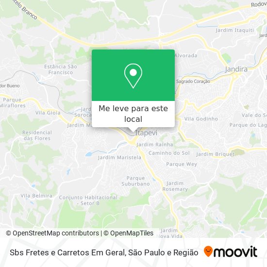 Sbs Fretes e Carretos Em Geral mapa