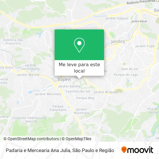Padaria e Mercearia Ana Julia mapa