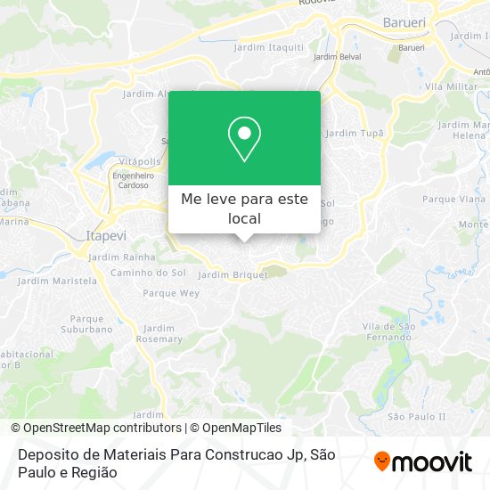 Deposito de Materiais Para Construcao Jp mapa