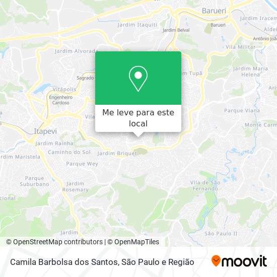 Camila Barbolsa dos Santos mapa