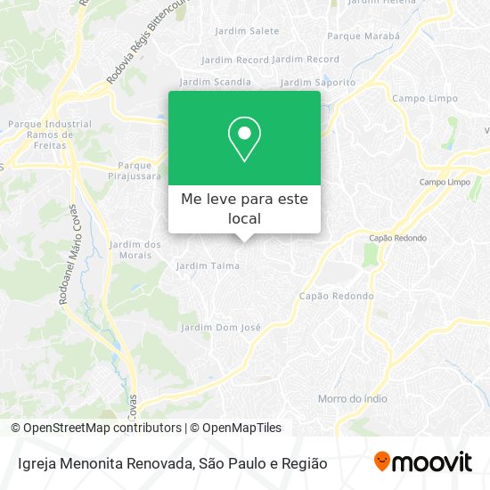 Igreja Menonita Renovada mapa